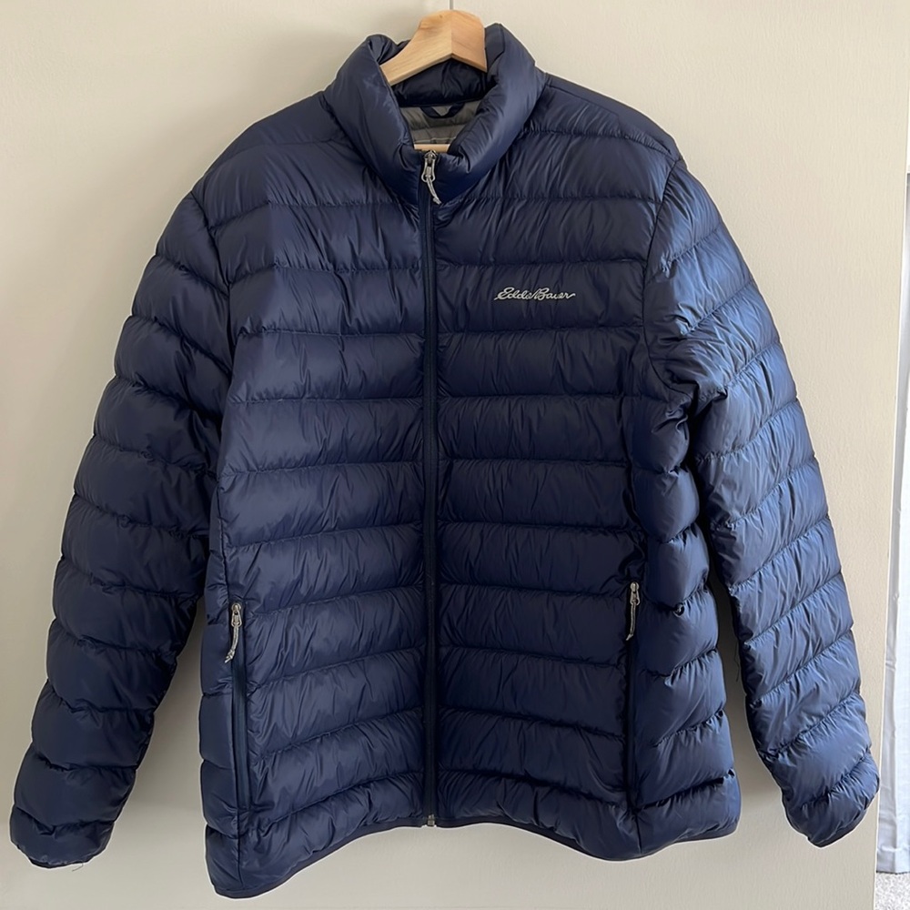 Eddie Bauer Men’s Navy Puffer Jacket 2XL